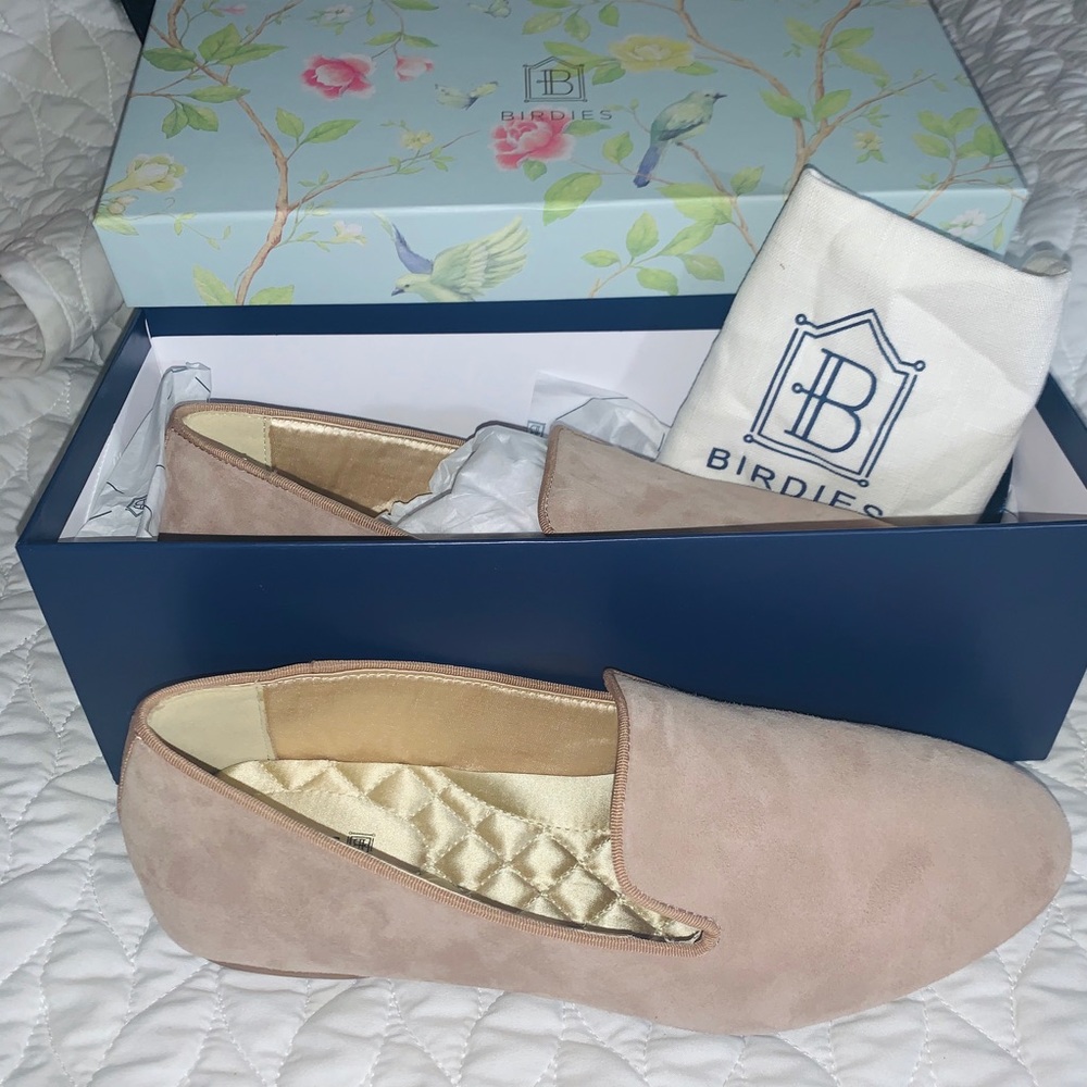 Birdies - The Starling Latte Suede Flats